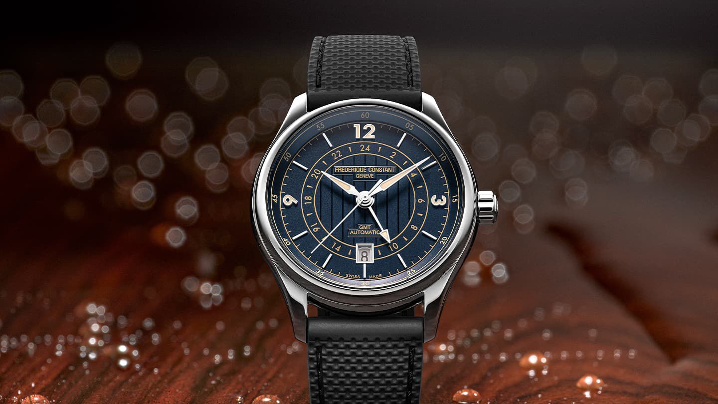 Men's Classics Runabout Automatic GMT watch featuring model FC-350RN5B6