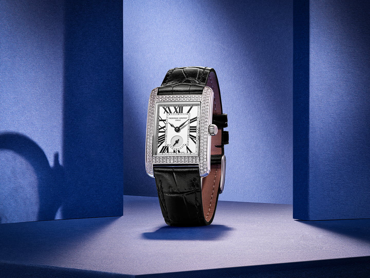 Women's classics watch featuring Carrée Small Seconds model FC-235S2CD6